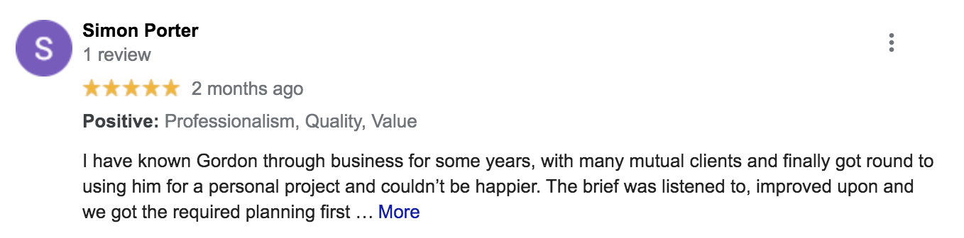 Google review